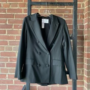 Black double breasted blazer